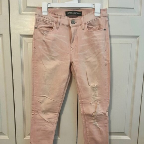 Express Jean Legging Light Pink Size 6 - Picture 1 of 2